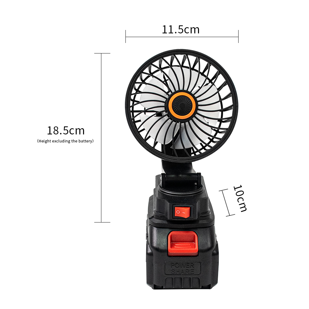 Lithium battery fan - 5-inch lithium battery fan
