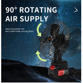 8-inch lithium battery fan