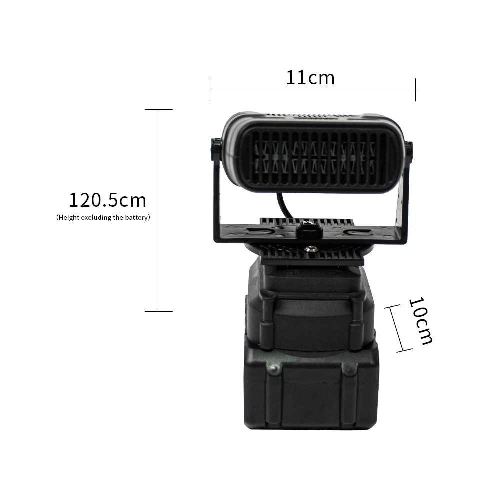 Lithium battery fan - outdoor li-ion battery heater（Black Monkey King）
