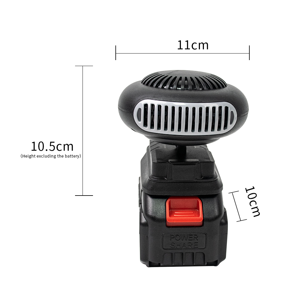 Lithium battery fan - outdoor li-ion battery heater