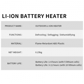 outdoor li-ion battery heater