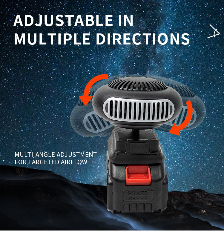 Lithium battery fan - outdoor li-ion battery heater
