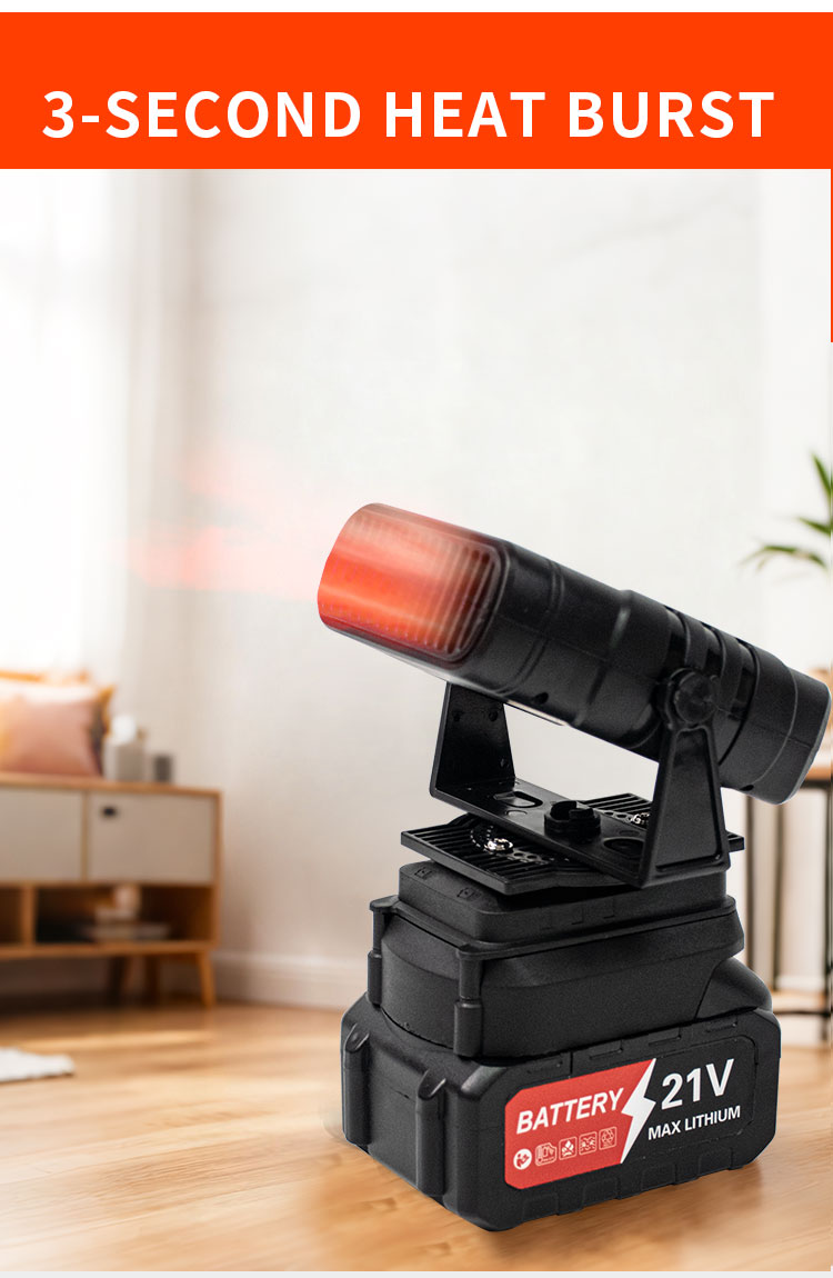 Lithium battery fan - outdoor li-ion battery heater（Black Monkey King）