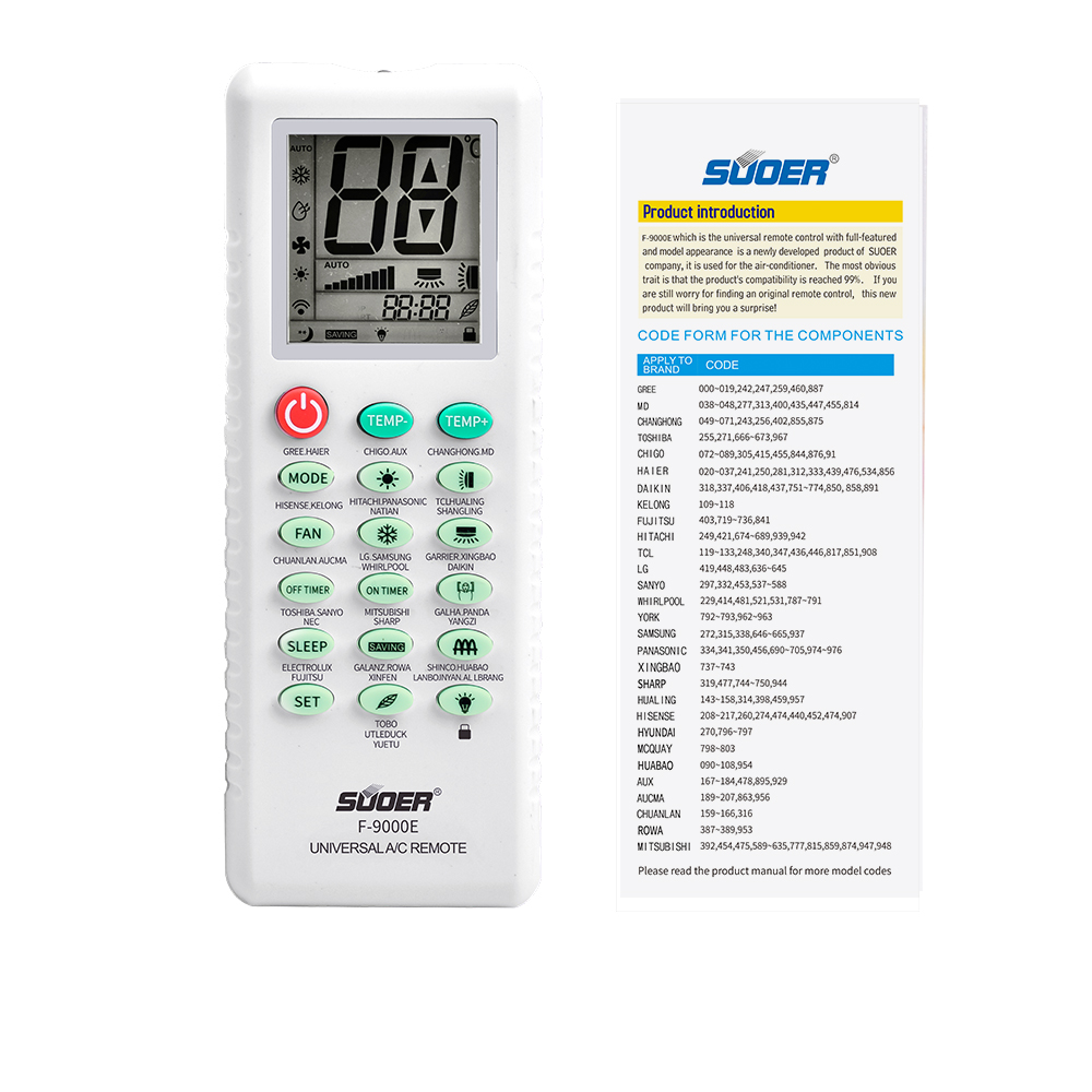 A/C remote control - F-9000E