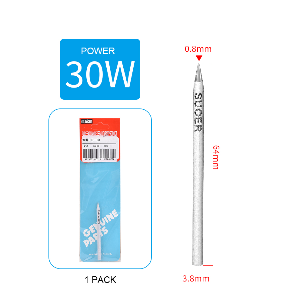 Soldering iron bit - Suoer Frosted Tip 30W