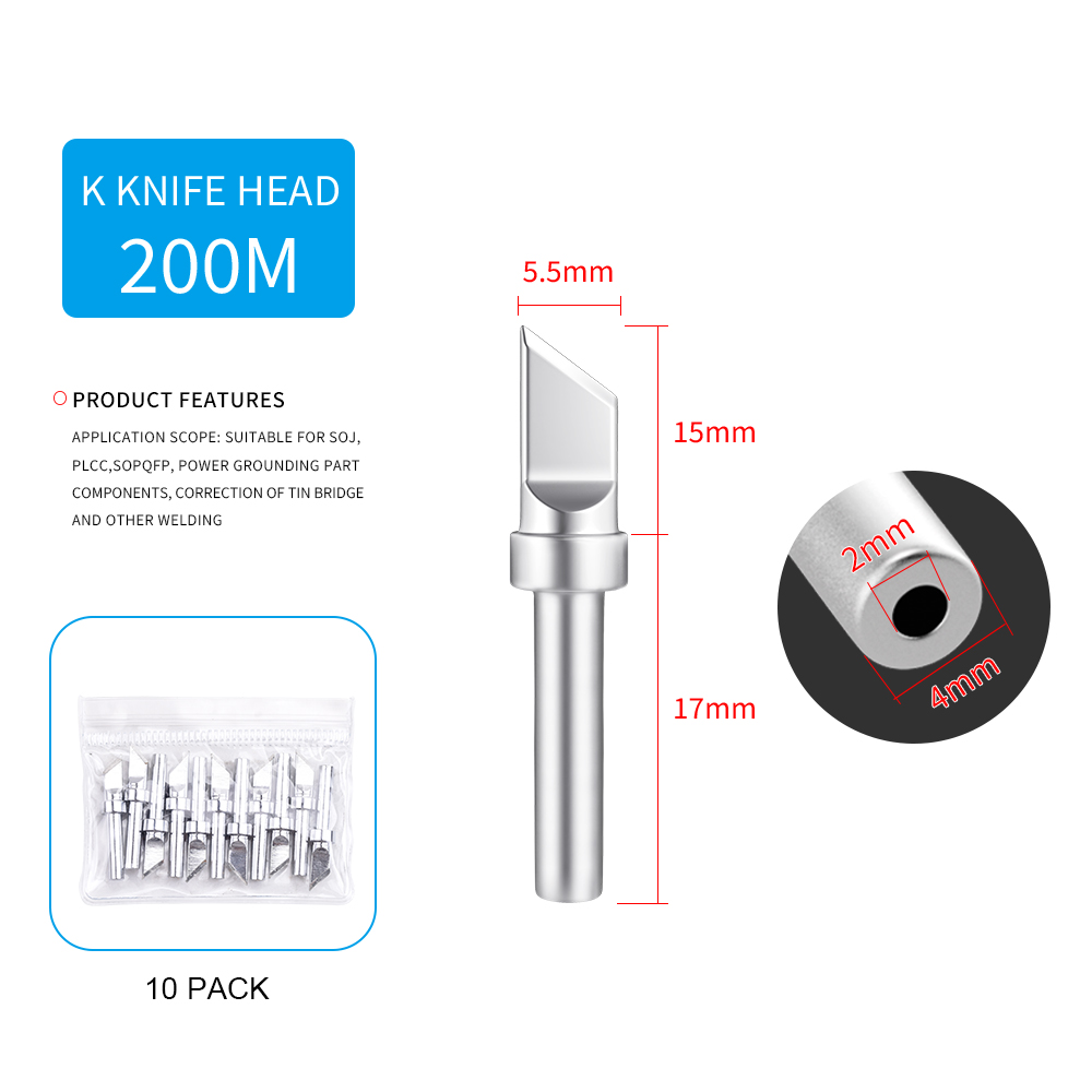 Soldering iron bit - 200M-K-Knife Tip